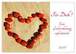 Für Dich! – Eine Liebeserklärung auf steinisch (Wandkalender 2024 DIN A2 quer), CALVENDO Monatskalender von Schimmack,  Claudia