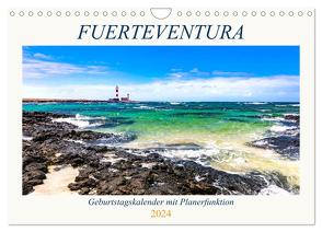 FUERTEVENTURA Geburtstagskalender mit Planerfunktion (Wandkalender 2024 DIN A4 quer), CALVENDO Monatskalender von Dreegmeyer,  Andrea