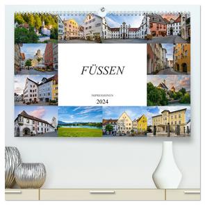 Füssen Impressionen (hochwertiger Premium Wandkalender 2024 DIN A2 quer), Kunstdruck in Hochglanz von Meutzner,  Dirk