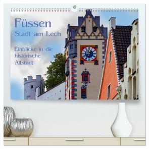 Füssen – Stadt am Lech (hochwertiger Premium Wandkalender 2024 DIN A2 quer), Kunstdruck in Hochglanz von brigitte jaritz,  photography