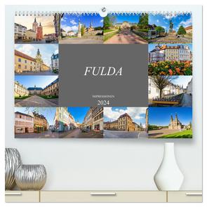 Fulda Impressionen (hochwertiger Premium Wandkalender 2024 DIN A2 quer), Kunstdruck in Hochglanz von Meutzner,  Dirk