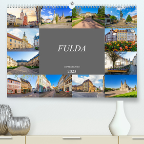 Fulda Impressionen (Premium, hochwertiger DIN A2 Wandkalender 2023, Kunstdruck in Hochglanz) von Meutzner,  Dirk