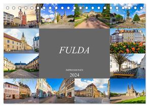 Fulda Impressionen (Tischkalender 2024 DIN A5 quer), CALVENDO Monatskalender von Meutzner,  Dirk