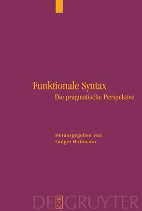 Funktionale Syntax von Hoffmann,  Ludger