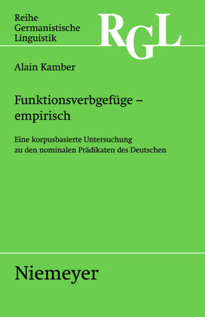 Funktionsverbgefüge – empirisch von Kamber,  Alain