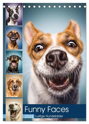 Funny Faces – Lustige Hundebilder (Tischkalender 2024 DIN A5 hoch), CALVENDO Monatskalender von und Stefan Kulpa,  Manuela