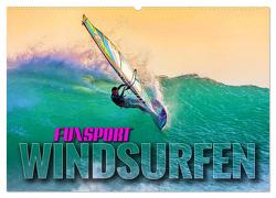 Funsport Windsurfen (Wandkalender 2024 DIN A2 quer), CALVENDO Monatskalender von Utz,  Renate