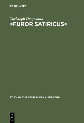 ›Furor satiricus‹ von Deupmann,  Christoph