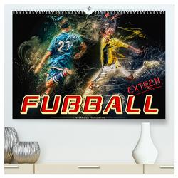 Fußball – extrem (hochwertiger Premium Wandkalender 2024 DIN A2 quer), Kunstdruck in Hochglanz von Roder,  Peter