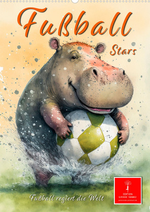 Fußball Stars – Fußball regiert die Welt (Wandkalender 2024 DIN A2 hoch), CALVENDO Monatskalender von Roder,  Peter