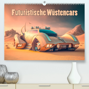Futuristische Wüstencars (hochwertiger Premium Wandkalender 2024 DIN A2 quer), Kunstdruck in Hochglanz von Brunner-Klaus,  Liselotte