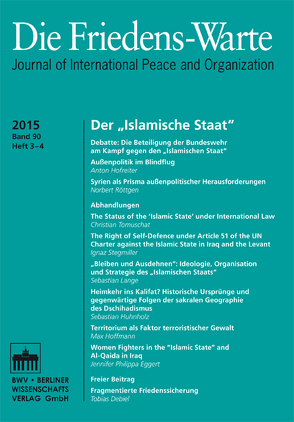 FW – Heft 03-04/2015, Jg. 90 von Arnauld,  Andreas von, Debiel,  Tobias, Rittberger †,  Volker, Tomuschat,  Christian