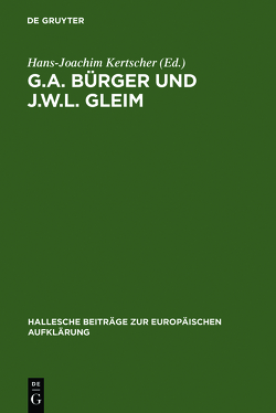 G.A. Bürger und J.W.L. Gleim von Kertscher,  Hans-Joachim
