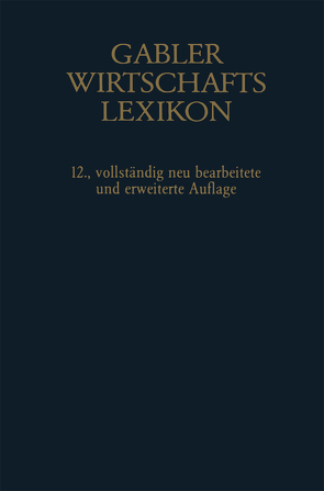 Gablers Wirtschafts Lexikon von Sellien,  Helmut, Sellien,  Reinhold