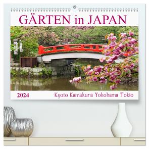 Gärten in Japan (hochwertiger Premium Wandkalender 2024 DIN A2 quer), Kunstdruck in Hochglanz von Balzer,  Tatjana