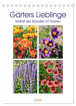 Gärtners Lieblinge – Vielfalt der Stauden im Garten (Tischkalender 2024 DIN A5 hoch), CALVENDO Monatskalender von Frost,  Anja