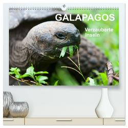 Galapagos. Verzauberte Inseln (hochwertiger Premium Wandkalender 2024 DIN A2 quer), Kunstdruck in Hochglanz von Reuke,  Sabine
