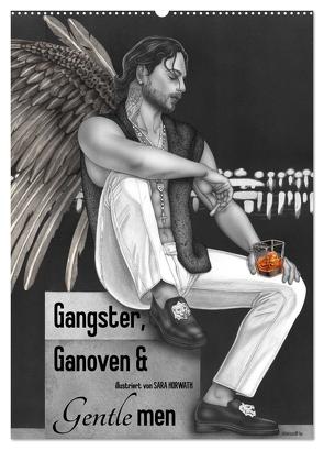 GANGSTER, GANOVEN & Gentlemen. Man-up Illustrationen, Zeichnungen, Grafiken und Malerei mit Mannsbildern der Marke „Burlesque up your wall“ von Sara Horwath (Wandkalender 2024 DIN A2 hoch), CALVENDO Monatskalender von Horwath Burlesque up your wall,  Sara