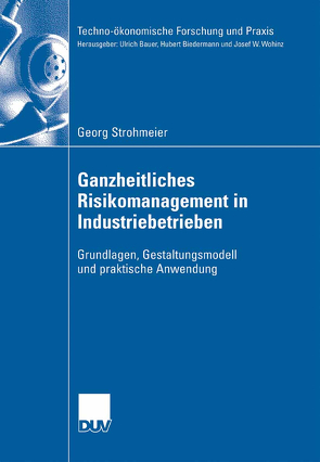 Ganzheitliches Risikomanagement in Industriebetrieben von Biedermann,  Prof. Dr. Hubert, Strohmeier,  Georg