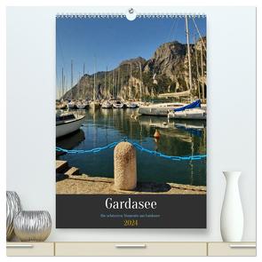 Gardasee – Die schönsten Momente am Gardasee (hochwertiger Premium Wandkalender 2024 DIN A2 hoch), Kunstdruck in Hochglanz von BALZEREK,  REINHARD