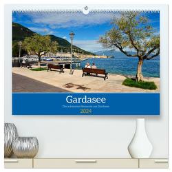 Gardasee – Die schönsten Momente am Gardasee (hochwertiger Premium Wandkalender 2024 DIN A2 quer), Kunstdruck in Hochglanz von BALZEREK,  REINHARD