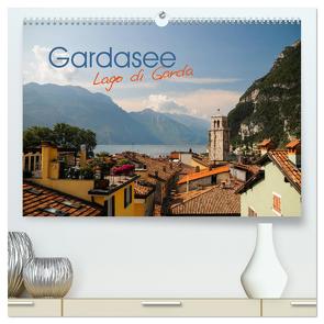 Gardasee. Lago di Garda (hochwertiger Premium Wandkalender 2024 DIN A2 quer), Kunstdruck in Hochglanz von PM Patrick Meischner,  Photography