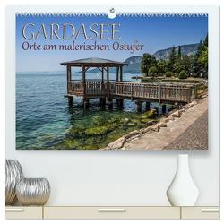 GARDASEE Orte am malerischen Ostufer (hochwertiger Premium Wandkalender 2024 DIN A2 quer), Kunstdruck in Hochglanz von Viola,  Melanie