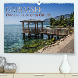 GARDASEE Orte am malerischen Ostufer (Premium, hochwertiger DIN A2 Wandkalender 2023, Kunstdruck in Hochglanz) von Viola,  Melanie