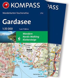 KOMPASS Wanderkarten-Taschenatlas Gardasee 1:35.000 von KOMPASS-Karten GmbH