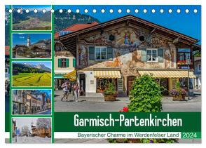 Garmisch-Partenkirchen – Bayerischer Charme im Werdenfelser Land (Tischkalender 2024 DIN A5 quer), CALVENDO Monatskalender von Wilczek,  Dieter