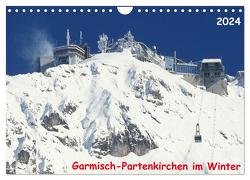 Garmisch-Partenkirchen im Winter (Wandkalender 2024 DIN A4 quer), CALVENDO Monatskalender von Layer,  Arno