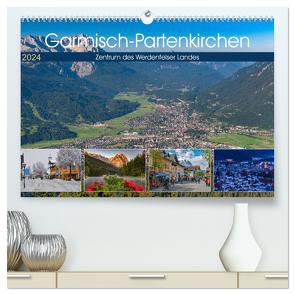 Garmisch-Partenkirchen – Zentrum des Werdenfelser Landes (hochwertiger Premium Wandkalender 2024 DIN A2 quer), Kunstdruck in Hochglanz von Wilczek,  Dieter-M.