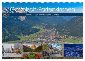 Garmisch-Partenkirchen – Zentrum des Werdenfelser Landes (Wandkalender 2024 DIN A2 quer), CALVENDO Monatskalender von Wilczek,  Dieter-M.