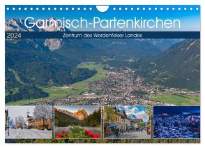 Garmisch-Partenkirchen – Zentrum des Werdenfelser Landes (Wandkalender 2024 DIN A4 quer), CALVENDO Monatskalender von Wilczek,  Dieter-M.
