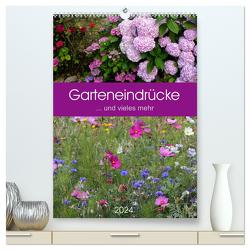 Garteneindrücke (hochwertiger Premium Wandkalender 2024 DIN A2 hoch), Kunstdruck in Hochglanz von Falke,  Manuela