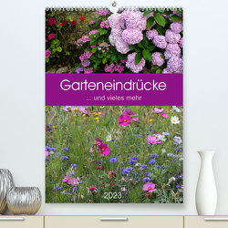 Garteneindrücke (Premium, hochwertiger DIN A2 Wandkalender 2023, Kunstdruck in Hochglanz) von Falke,  Manuela