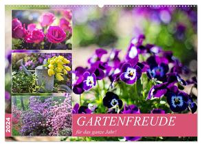 Gartenfreude für das ganze Jahr! (Wandkalender 2024 DIN A2 quer), CALVENDO Monatskalender von Hurley,  Rose