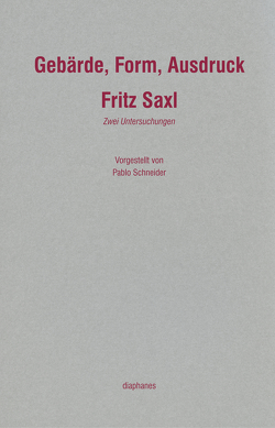 Gebärde, Form, Ausdruck von Saxl,  Fritz