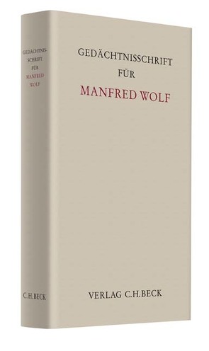 Gedächtnisschrift für Manfred Wolf von Dammann,  Jens, Grunsky,  Wolfgang, Pfeiffer,  Thomas