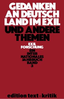 Gedanken an Deutschland im Exil und andere Themen von et al., Koebner,  Thomas