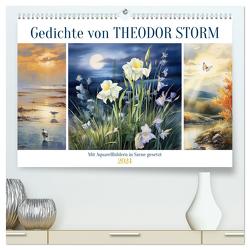 Gedichte von Theodor Storm (hochwertiger Premium Wandkalender 2024 DIN A2 quer), Kunstdruck in Hochglanz von Löwer,  Sabine