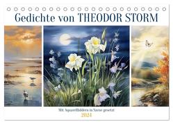 Gedichte von Theodor Storm (Tischkalender 2024 DIN A5 quer), CALVENDO Monatskalender von Löwer,  Sabine