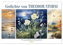 Gedichte von Theodor Storm (Wandkalender 2024 DIN A2 quer), CALVENDO Monatskalender von Löwer,  Sabine