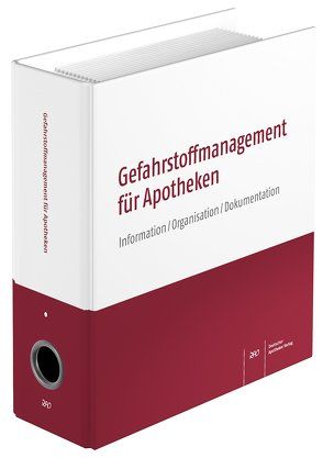 Gefahrstoffmanagement für Apotheken von Schulz,  Angela