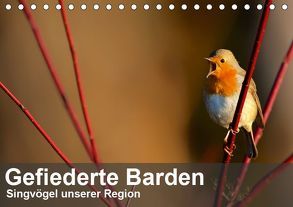 Gefiederte Barden – Singvögel unserer Region (Tischkalender 2019 DIN A5 quer) von Krebs,  Alexander