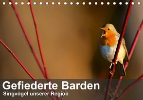 Gefiederte Barden – Singvögel unserer Region (Tischkalender 2021 DIN A5 quer) von Krebs,  Alexander