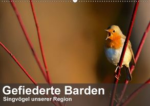 Gefiederte Barden – Singvögel unserer Region (Wandkalender 2018 DIN A2 quer) von Krebs,  Alexander