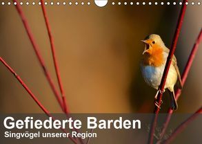 Gefiederte Barden – Singvögel unserer Region (Wandkalender 2019 DIN A4 quer) von Krebs,  Alexander