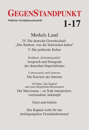 GegenStandpunkt 1-17 von GegenStandpunkt Verlag München