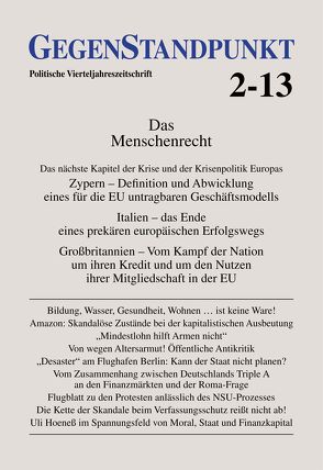 GegenStandpunkt 2-13 von GegenStandpunkt Verlag München